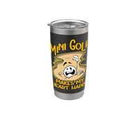 Le mini golf rend mon cœur heureux Gobelet isotherme en acier inoxydable double paroi