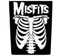 Le Misfits Cage Thoracique Arrière Patch Punk Rock Band XL Dtg Imprimé à Coudre