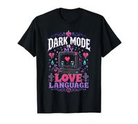 Le Mode Sombre est Mon langage d'amour, Un Nerd Informatique rétro T-Shirt