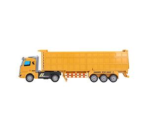 Le Modèle de Camion Conteneur Réutilisable pour Enfants à L'échelle 1:48 Améliore la Coordination œil-Main et Le Vocabulaire des Enfants de 3 Ans + Matériau ABS Robuste pour la Décoration de