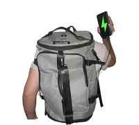 LE MODERNE XXL Sac à Dos De Ville Travail, Urbain avec Port USB, Sac de Cycliste avec Cadenas et Bandoulière intégrés, avec Compartiments Tablette Ordinateur et Chaussures, Ultra Spacieux 40L