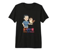 Le Moineau coupé à la Langue Shita-Kiri Suzume T-Shirt Haut de Gamme