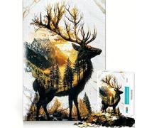 Le Monarque Verdoyant du Bosquet Doré Puzzle 1000 Pièces Faciles à Reconstituer Jeu Amusant sans Bavures Pièces Nettement Découpées Portable et Pratique pour Les Voyages (50x75cm)