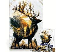 Le Monarque Verdoyant du Bosquet Doré Puzzle de 1000 pièces pour Adolescents Entraînement de la réflexion Loisirs calmes Coupe Uniforme Cadeau de Noël Unique (38x26cm)