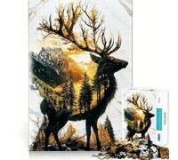 Le Monarque Verdoyant du Bosquet Doré Puzzle de 1000 pièces pour Adolescents Jeu de réflexion Amusant Taille Uniforme Pièces précises Activité relaxante en Groupe à l'intérieur (38x26cm)