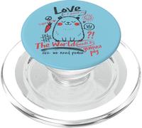 Le Monde a Besoin d'un cobaye, d'amour et de Paix, de Mignons Amoureux des Animaux PopSockets PopGrip pour MagSafe