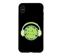 Le Monde a de la Musique pour Ceux Qui écoutent des écouteurs Vintage Coque pour iPhone XS Max