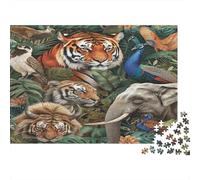 Le Monde Animal Puzzle 1000 Pièces avec Assemblage Fluide, Puzzle Adulte Impossible Difficile Très Difficile Défiante pour Une Activité en Famille, Cadeau De Retraite 70x50cm/1000pcs