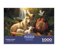 Le Monde Animal Puzzle 1000 Pièces avec Clic Parfait,Puzzles pour Adultes Peaceful Beastconcentration Training Puzzle pour La Décoration Murale Et Les Cadeaux,Secret Santa Original 70x50cm/1000pcs