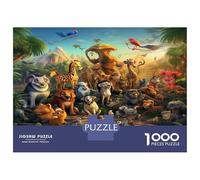 Le Monde animalPuzzle 1000 Pièces Adulte en Carton De Qualité Supérieure, Jeu De Puzzle À Assembler Soi-même Animaux magiquespuzzle pour Un Office Break Puzzle, Cadeau Original Adulte 52x38cm