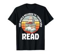 Le Monde Appartient à Ceux Qui lisent des Livres rétro | Bookworm T-Shirt