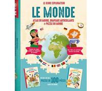Le Monde - Atlas Du Monde, Drapeaux Autocollants Et Puzzle Du Monde