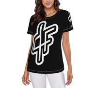 Le Monde Chico Rap Tee-Shirt à Manches Courtes pour Femmes, à la Mode, avec Graphiques, Cadeau pour Les Fans de Rock S