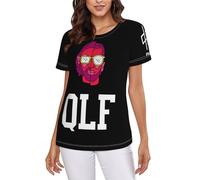 Le Monde Chico Rap Tee-Shirt à Manches Courtes pour Femmes, à la Mode, avec Graphiques, Cadeau pour Les Fans de Rock L