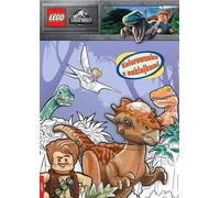 Le monde coloré de Jurassic Park - Livre d'autocollants LEGO créatif pour les petits dinosaures Un divertissement parfait pour les fans de dinosaures et de LEGO