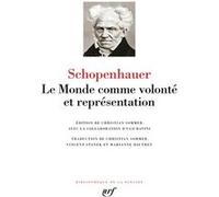 Arthur Schopenhauer – Le Monde comme volonté et comme représentation – Essai – Relié