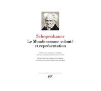 Arthur Schopenhauer – Le Monde comme volonté et comme représentation – Essai – Relié