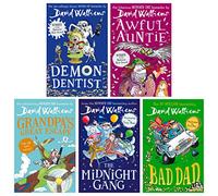 Le monde de David Walliams : ensemble de 5 livres Fun-Tastic Families (Demon Dentist, Awful Auntie, Grandpa's Great Escape, The Midnight Gang & Bad Dad)