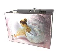 Le Monde de la Boîte à Musique Boîte à Musique Ballerina I avec Ballerine tournante et Miroir Joue la 'Valse de l'Empereur' I Imprimé avec des scènes de Ballerines