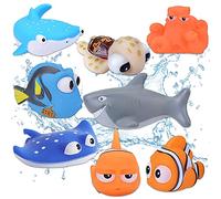 Le Monde de Nemo Toys - 8 pièces Le Monde de Dory Nemo Jouets de bain flottants pour bébé Animaux marins Jouet de bain pour enfants et tout-petits Jouet de douche et de natation