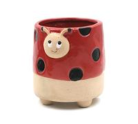 LE MONDE DES ANIMAUX Cache Pot de Fleurs - Coccinelle