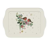 LE MONDE DES ANIMAUX Mini Plateau rectangulaire Oiseaux thème Noël