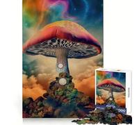 Le Monde des Champignons hallucinogènes Puzzles pour Adultes de 1000 pièces Développement cérébral Activité de Loisirs Nettoyage et Joie de Noël (38x26cm)