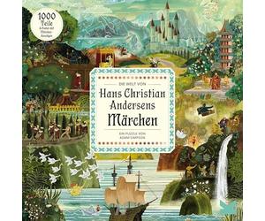 Le Monde des Contes de fées de Hans Christian Andersen Un Puzzle de 1000 pièces illustré par Adam Simpson avec Les Contes d'art Classiques du conteur
