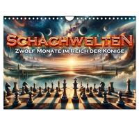 Le monde des échecs : Douze mois au royaume des rois, Version française (Calendrier mural 2026 DIN A4 portrait), Calendrier CALVENDO mensuel
