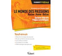 Le monde des passions - Racine - Hume - Balzac - Épreuve littéraire - Prépas scientifiques: Concours 2016-2017