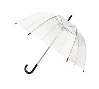 Le Monde du Parapluie - Cloche Automatique - Poignée Noire - Susino Parapluie Canne, 81 cm, Transparent