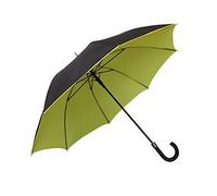 Le Monde du Parapluie long Noir & Jaune automatique - double toile - Smati