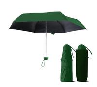 Le Monde du Parapluie - Parapluie pliant pour femme - Avec pochette assortie - Poignée ronde - Vert