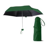 Le Monde du Parapluie - Parapluie pliant pour femme - Avec pochette assortie - Poignée ronde - Vert