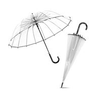 Le Monde du Parapluie - Parapluie transparent cloche femme - Ouverture Automatique - 16 baleines
