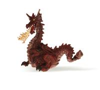 Le Monde Enchante Dragon Rouge Avec Flamme