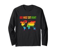 Le Monde est coloré! Amour Gay Bisexuel Gay LGBT Manche Longue