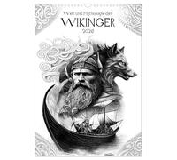 Le monde et la mythologie des Vikings, Version française (Calendrier mural 2026 DIN A3 portrait), Calendrier CALVENDO mensuel