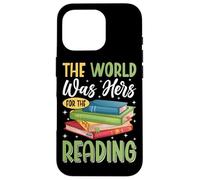 Le monde était à elle pour la lecture Coque pour iPhone 16 Pro