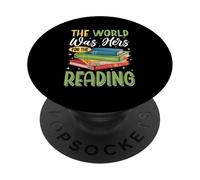 Le monde était à elle pour la lecture PopSockets PopGrip Adhésif
