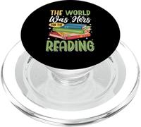 Le monde était à elle pour la lecture PopSockets PopGrip pour MagSafe