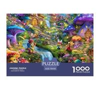 Le Monde Secret des Champignons Elfes Puzzle 1000 Pièces Adultes intéressant Puzzles 1000 Pièce Jeu ÉduChatif Décor À La Maison 70x50cm/1000pcs