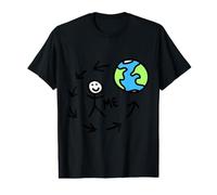 Le Monde Tourne Autour de Moi Stickman Stick Figure Earth Cool T-Shirt Graphique avec Valeur