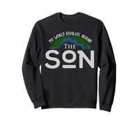 Le monde tourne autour du fils de Dieu Jésus religieux chrétien Sweatshirt