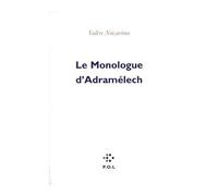Le monologue d'Adramélech - Valère Novarina - P.o.l. - broché - Théâtre