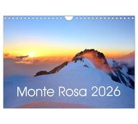 Le Mont Rose, Version française (Calendrier mural 2026 DIN A4 portrait), Calendrier CALVENDO mensuel