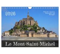 Le Mont-Saint-Michel - Patrimoine mondial entre Normandie et Bretagne, Version française (Calendrier mural 2026 DIN A4 portrait), Calendrier CALVENDO mensuel