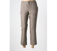 le mont st michel pantalons femme de couleur marron 40