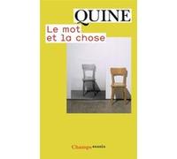 Le mot et la chose