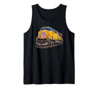 Le Moteur Jaune de l'Union Pacific sur Les Rails Débardeur